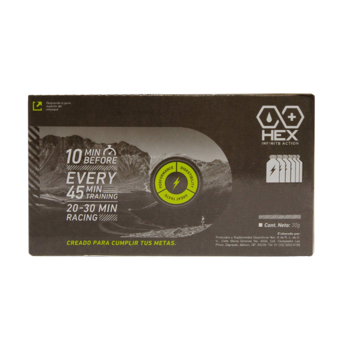 Gel Energético Hex Action Energy Gel Mango-Maracuyá Edición Padel