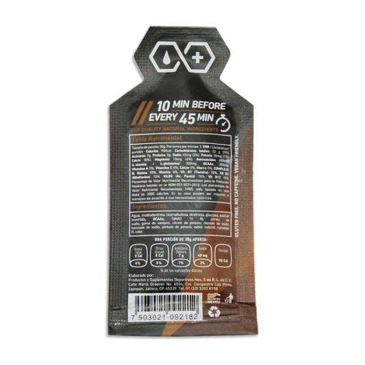 Gel Energético Hex Action Energy Gel Sabor Chocolate