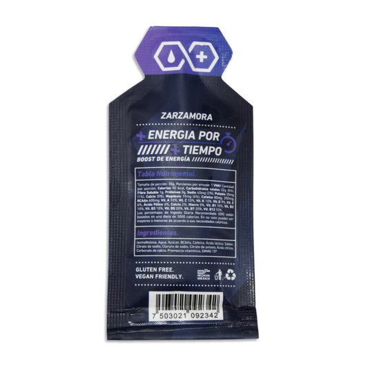 Gel Energético Hex Action Energy Gel Sabor Zarzamora con Cafeína