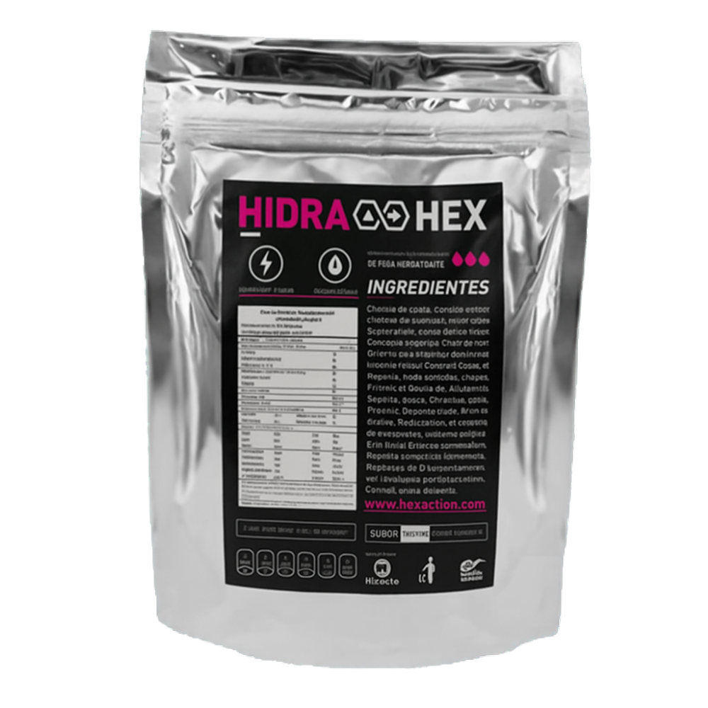 HEX Hidra Hex Industrial – Bebida en Polvo con Electrolitos Sabor Ponche de Frutas (Rinde 20 L)