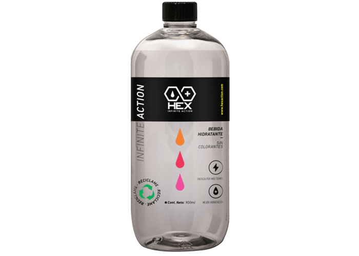 HEX Hidra Hex Industrial – Bebida con Electrolitos Sabor Natural (8 Botellas)