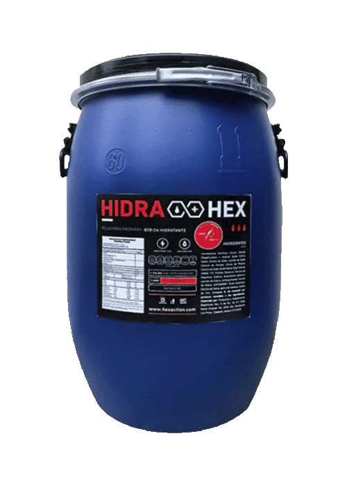 HEX Hidra Hex Industrial – Bebida en Polvo con Electrolitos Sabor Ponche de Frutas (Rinde 4000 L)