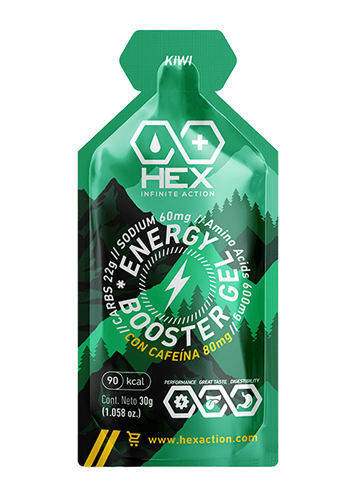 HEX ENERGY GEL CAFEÍNA // KIWI 12 PZS