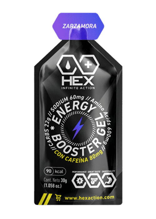 HEX ENERGY GEL CAFEÍNA // ZARZAMORA 12 PZS