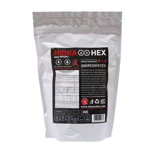 HEX Hidra Hex Industrial – Bebida en Polvo con Electrolitos Sabor Naranja (Rinde 20 L)