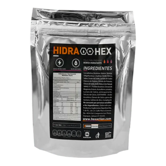 HEX Hidra Hex Industrial – Bebida en Polvo con Electrolitos Sabor Naranja (Rinde 20 L)