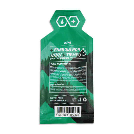 Gel Energético Hex Action Energy Gel Sabor Kiwi con Cafeína