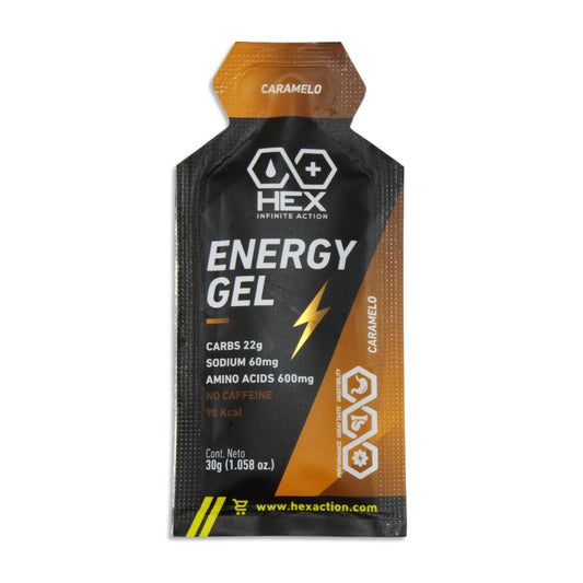 Gel Energético Hex Action Energy Gel Sabor Caramelo