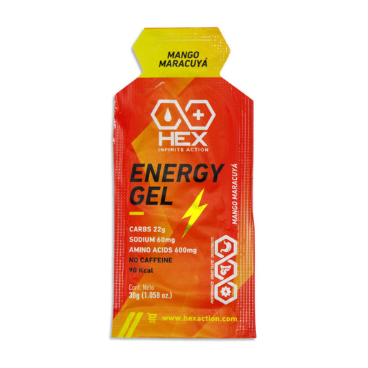 Gel Energético Hex Action Energy Gel Sabor Mango Maracuyá